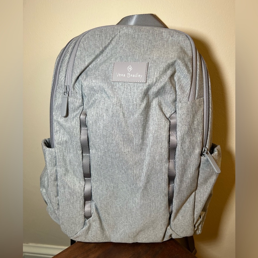 NWOT Vera Bradley Lighten Up Sporty Backpack in Medium Heather Gray